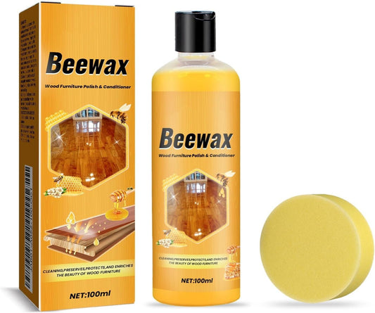 Beewax Furniture Polish, Colorless Wood Wax for Furniture Protection