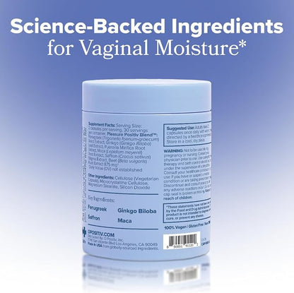 MENO Vaginal Moisture - Hormone-Free Capsules with Maca Root– 30-Day Supply