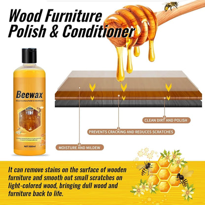Beeswax Furniture Polish, Colorless Wood Wax for Furniture Protection