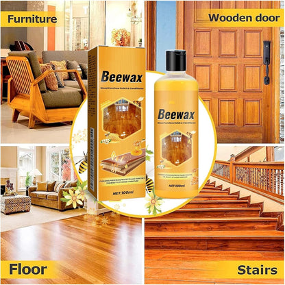 Beeswax Furniture Polish, Colorless Wood Wax for Furniture Protection